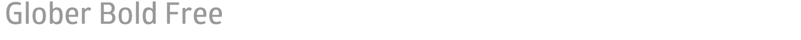 Glober font preview